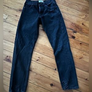 AGOLDE Distressed Black Jeans 100% cotton 25